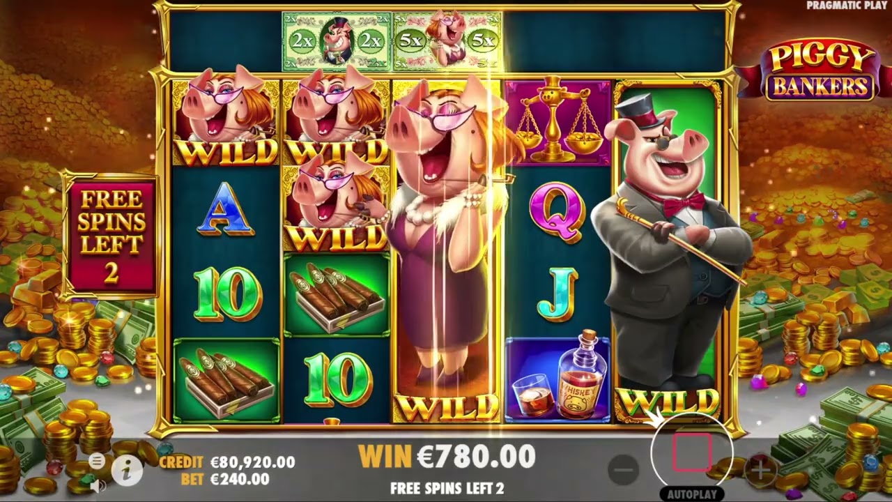 Piggy Bankers Slot Online : Slot Tema Babi Cerdas Bankir